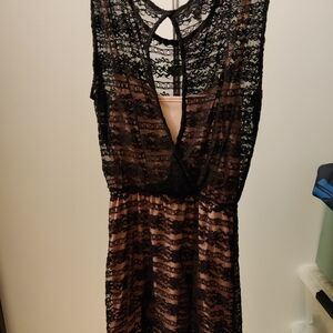 Dress pink and black